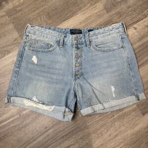 Lucky Brand boyfriend denim shorts blue women’s 10/30